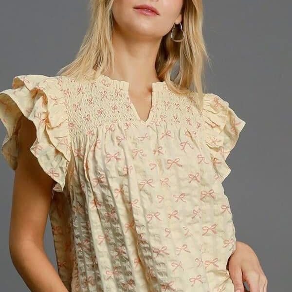 The Flora Bow Top